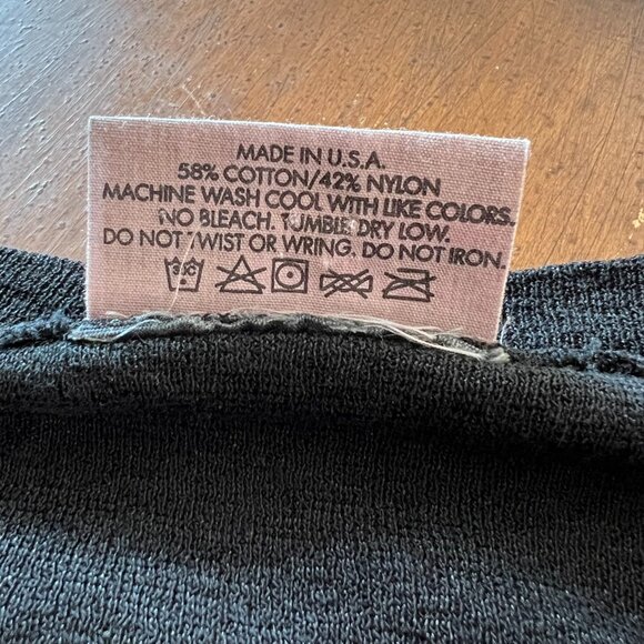 Michael Stars Dot 3/4 Sleeve Tee Black - Picture 5 of 6